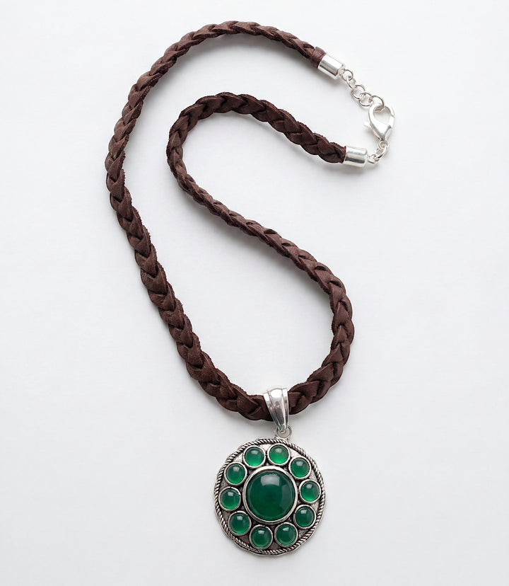 Beaded Concho Necklace