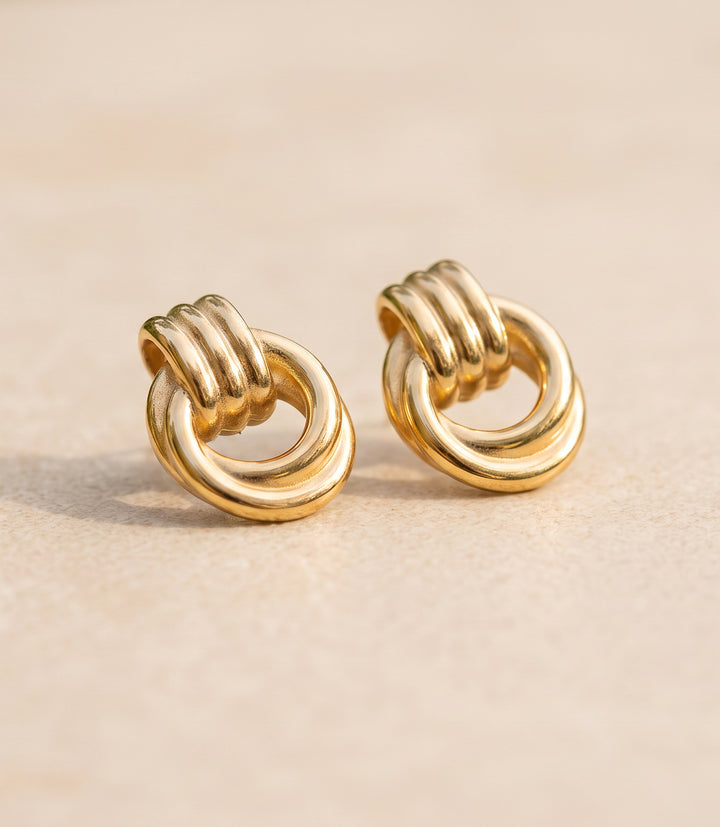 Forget Me Knot Hoop Earrings