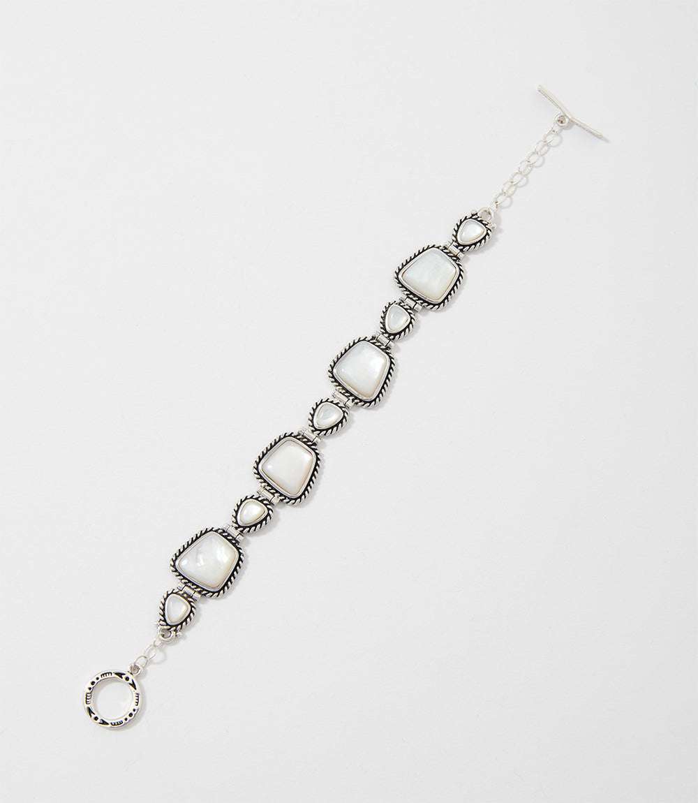 Mother Of Pearl Toggle Bracelet