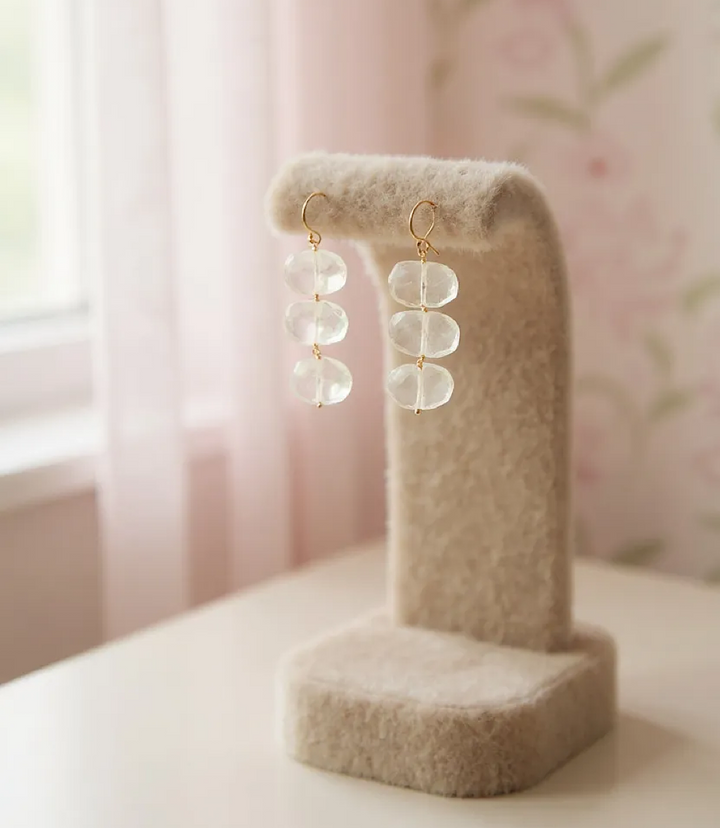 Tiered Gemstone Earrings