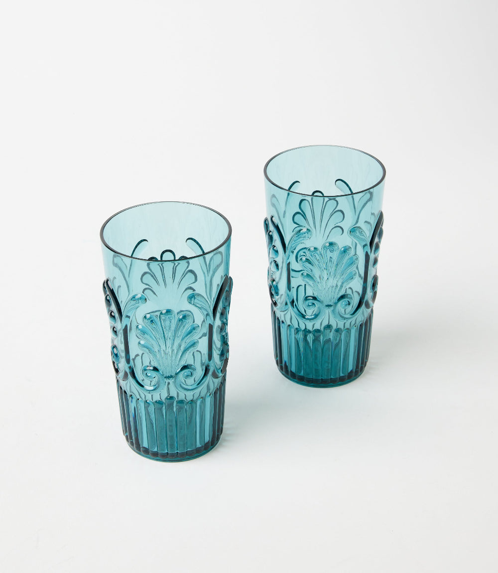 Acrylic Fleur Drinking Glass