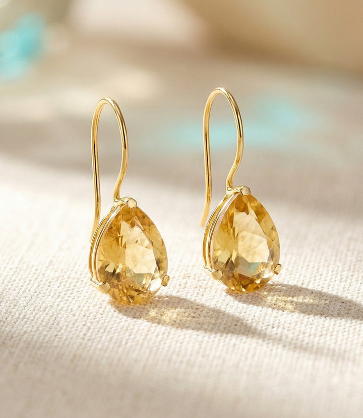 Sienna Teardrop Gemstone Earrings