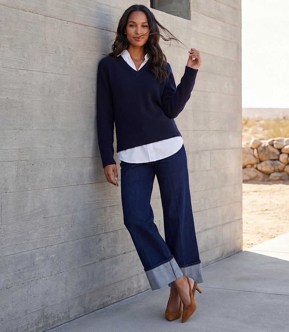 Petite Size Layered Sweater
