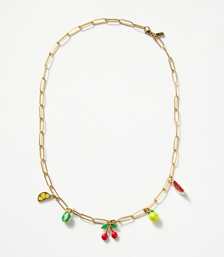 Fruit Charm Necklace