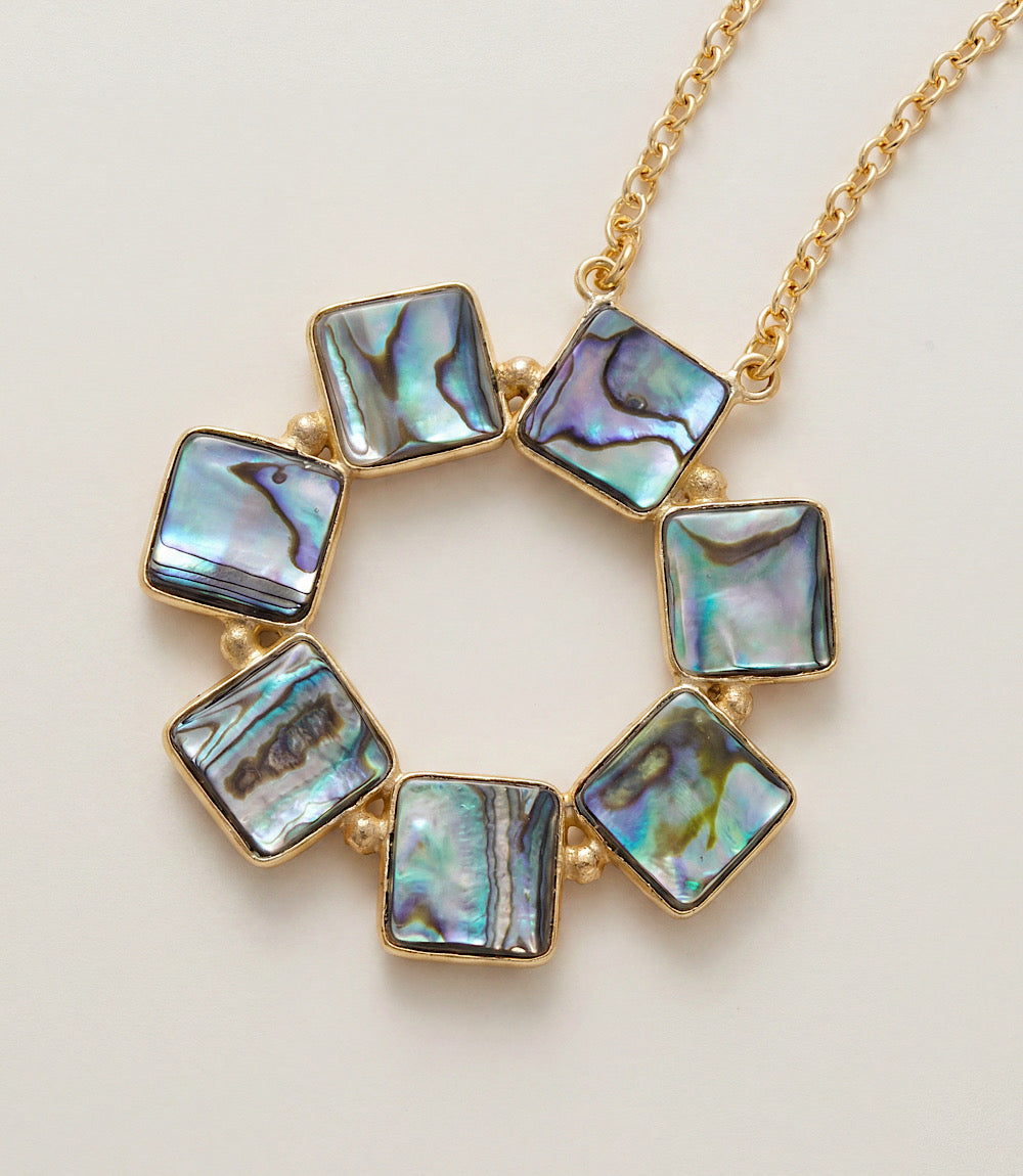 Abalone Disc Necklace