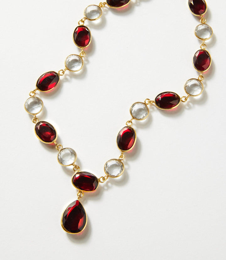 Gemstone And Crystal Necklace