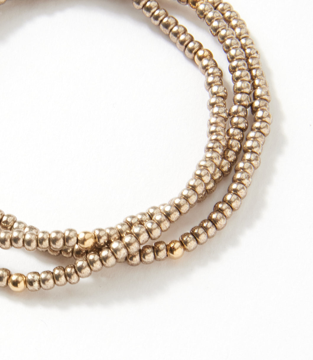 Beaded Crystal Bracelets, Set Of 3