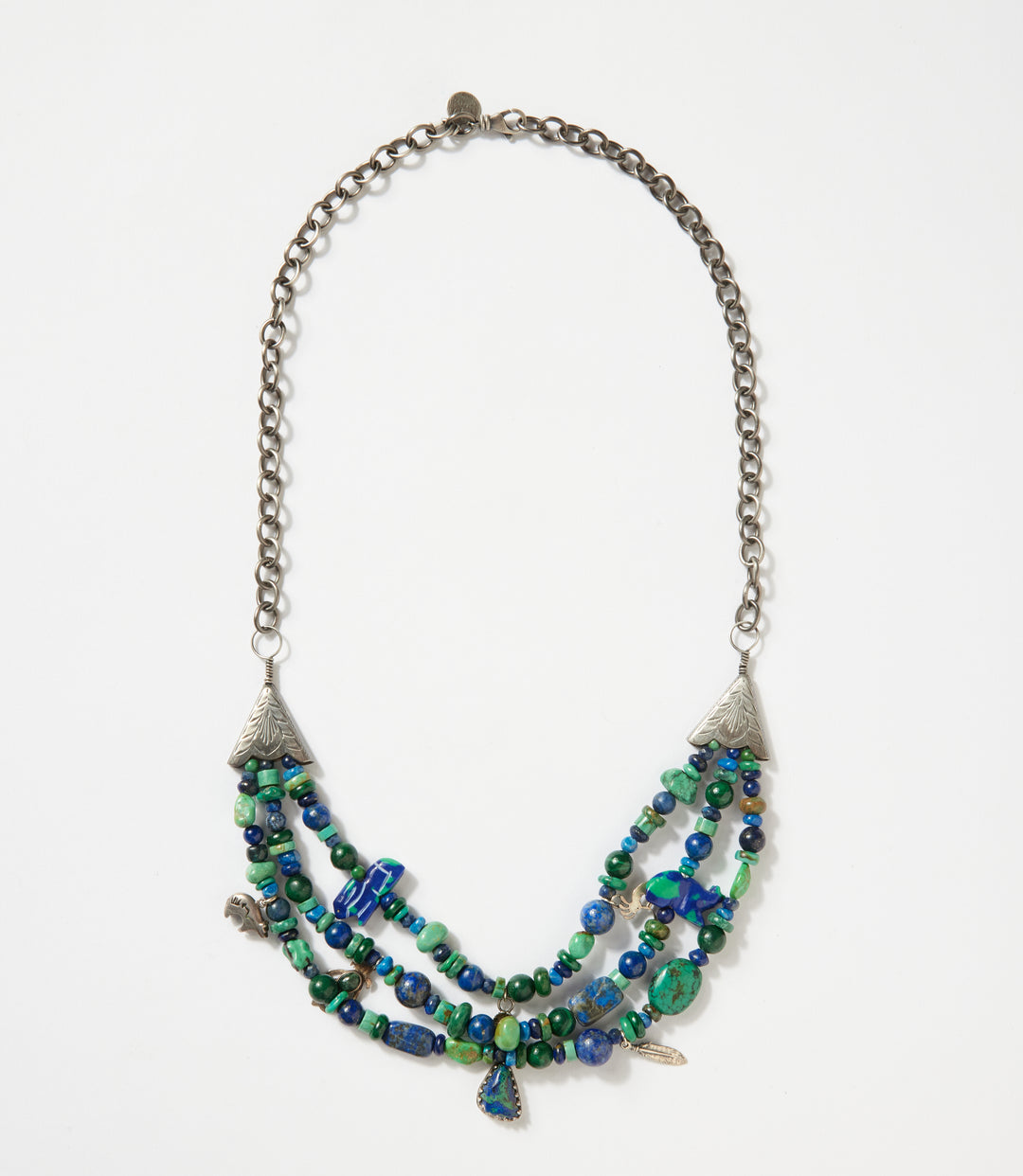Vintage Turquoise & Lapis Multistrand Set