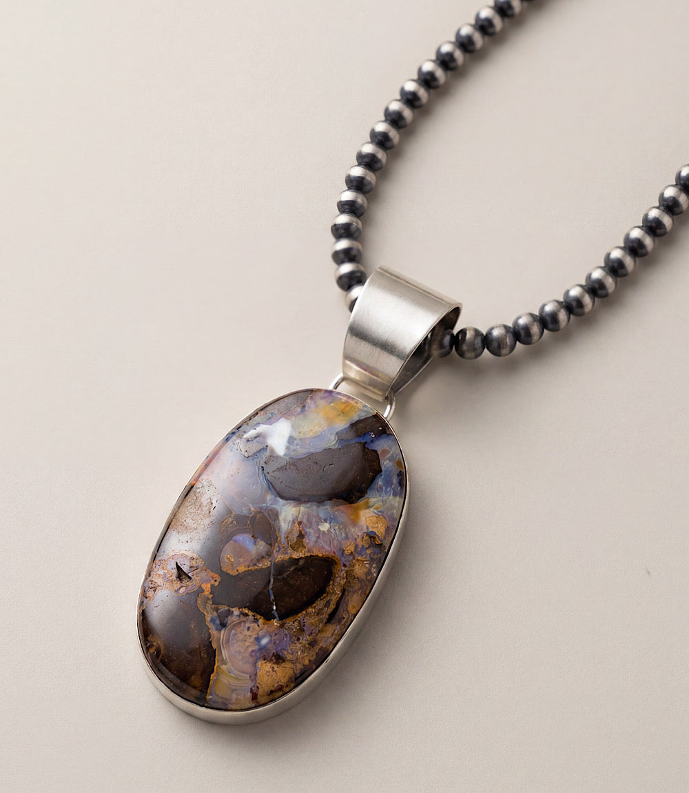 Opalized Jasper Pendant Necklace