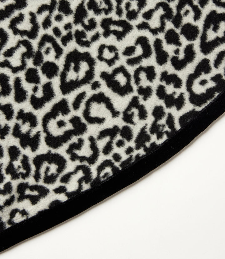 Reversible Plaid & Leopard Christmas Tree Skirt