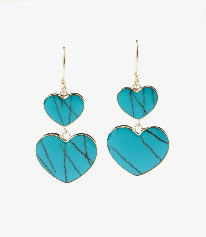 Double Heart Earrings
