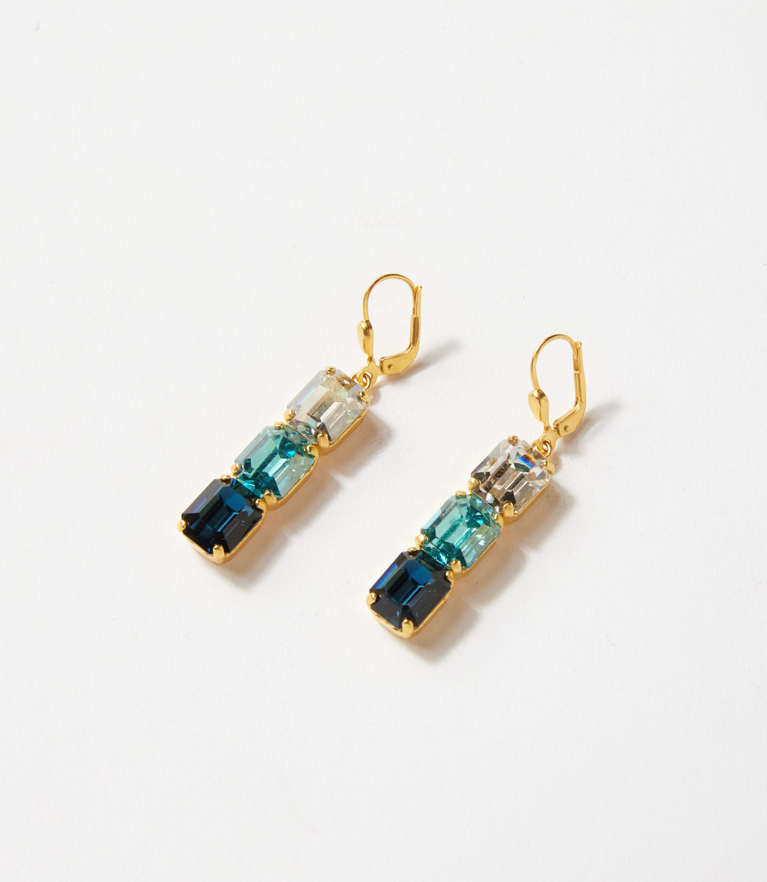 Triple Crystal Earrings