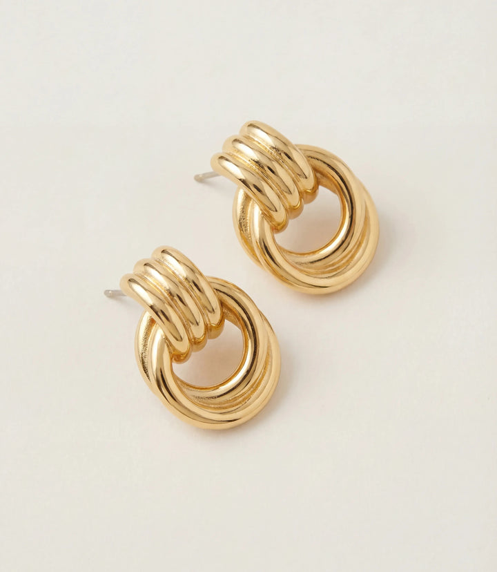 Forget Me Knot Hoop Earrings