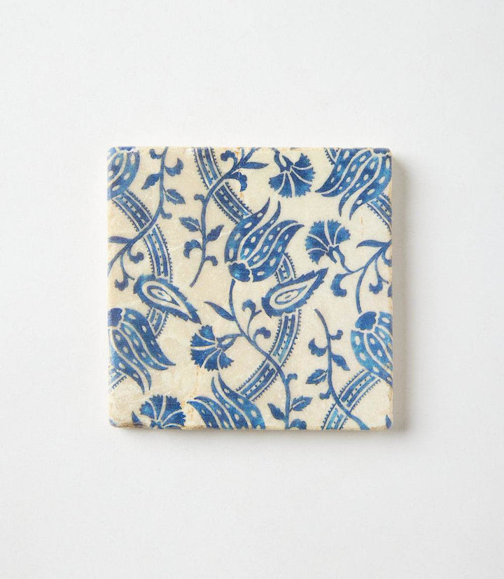 Mediterranean Tile Marble Coasters, Set Of 4