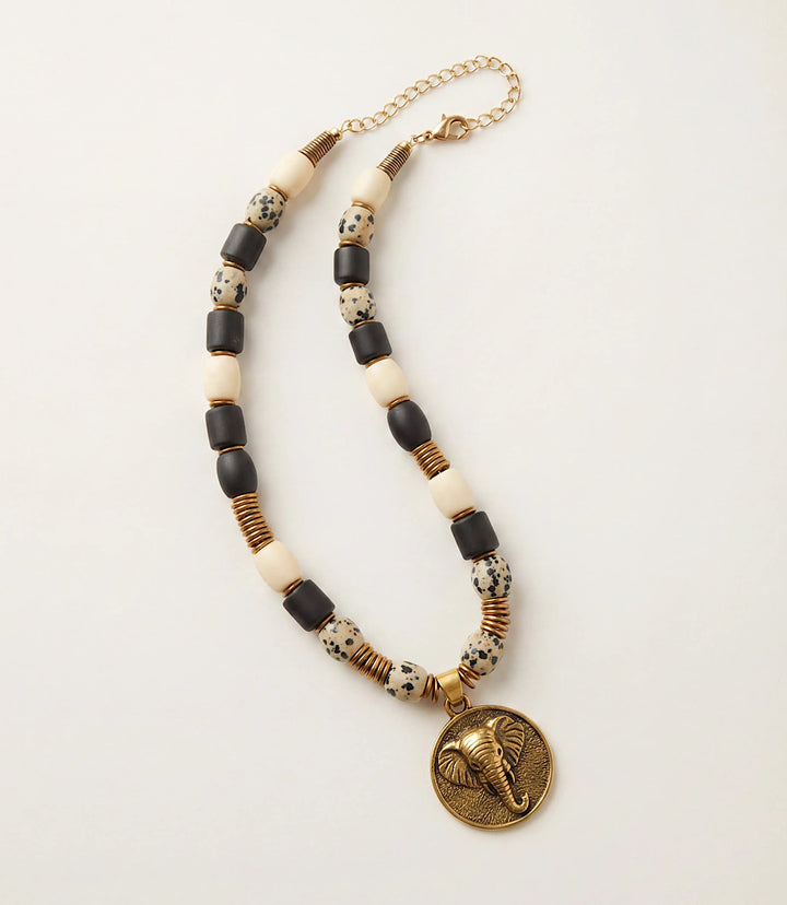 Vintage Elephant Pendant Necklace