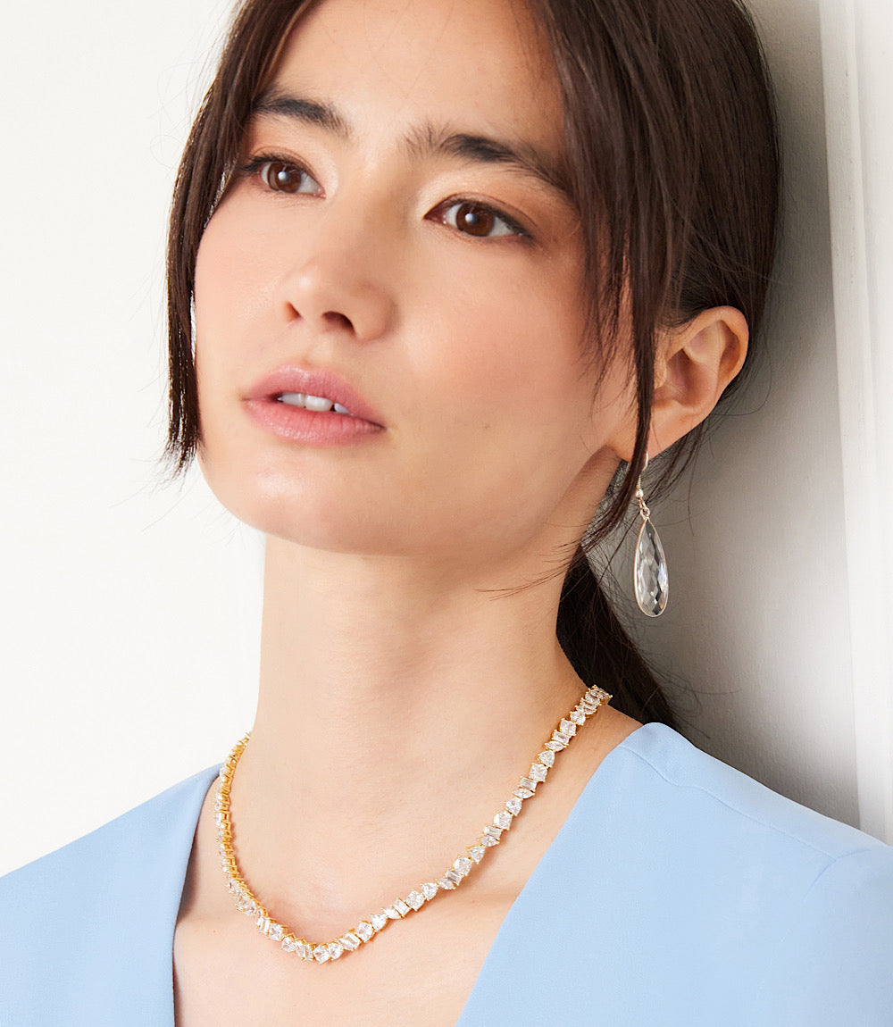 Multi Shaped Tennis Necklace