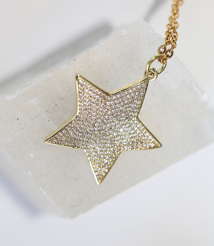 Pavé Star Pendant Necklace