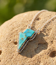 Lightning Bolt Turquoise Necklace