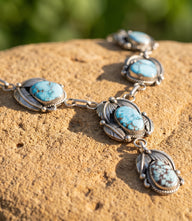 Feather Embellished Turquoise Lariat Necklace