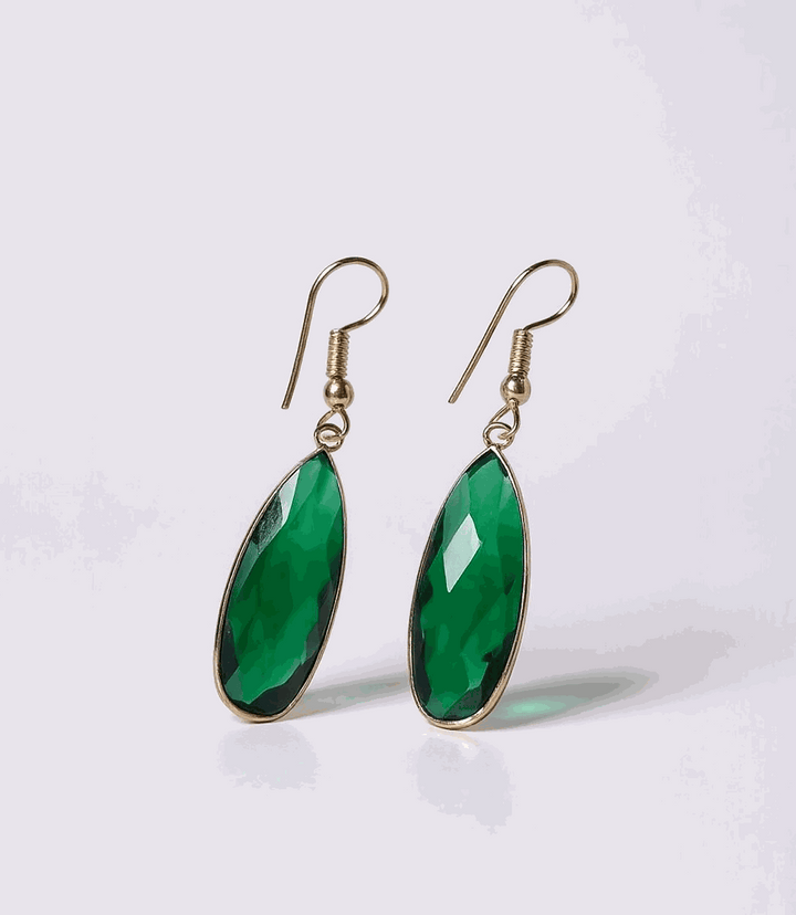 Emerald Quartz Earrings