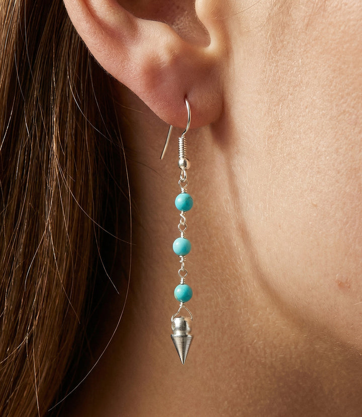 Beaded Turquoise Earrings