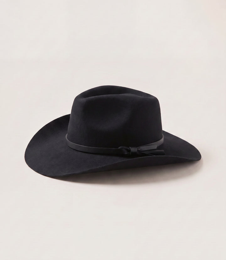 Wool Cowboy Hat With Leather Belt