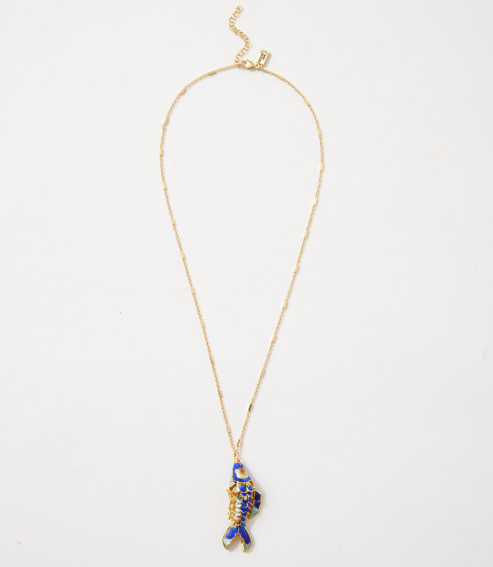 Gone Fishing Pendant Necklace