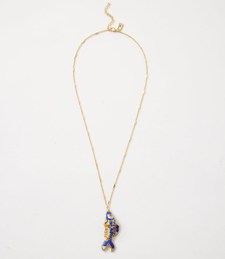 Gone Fishing Pendant Necklace