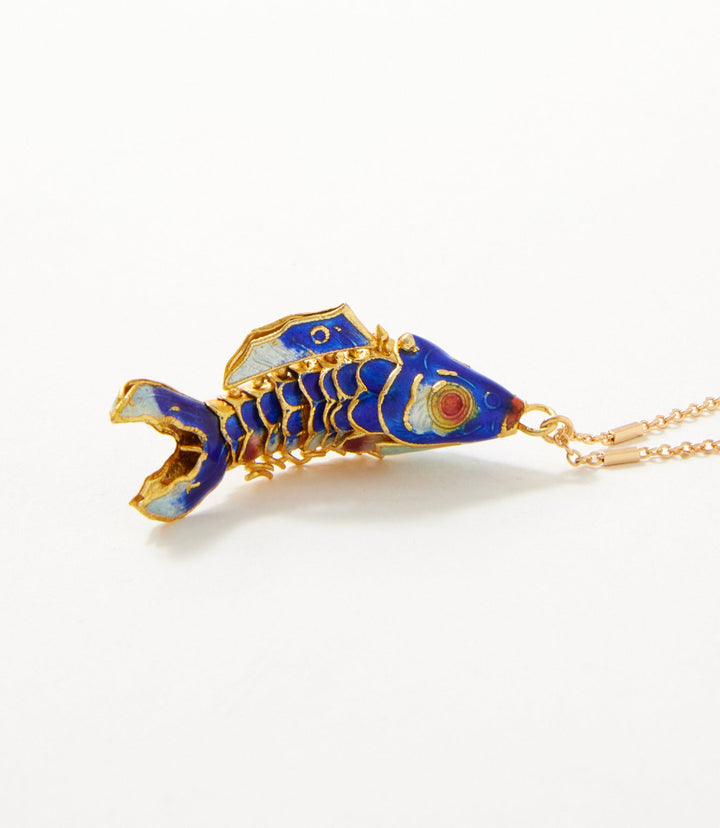Gone Fishing Pendant Necklace