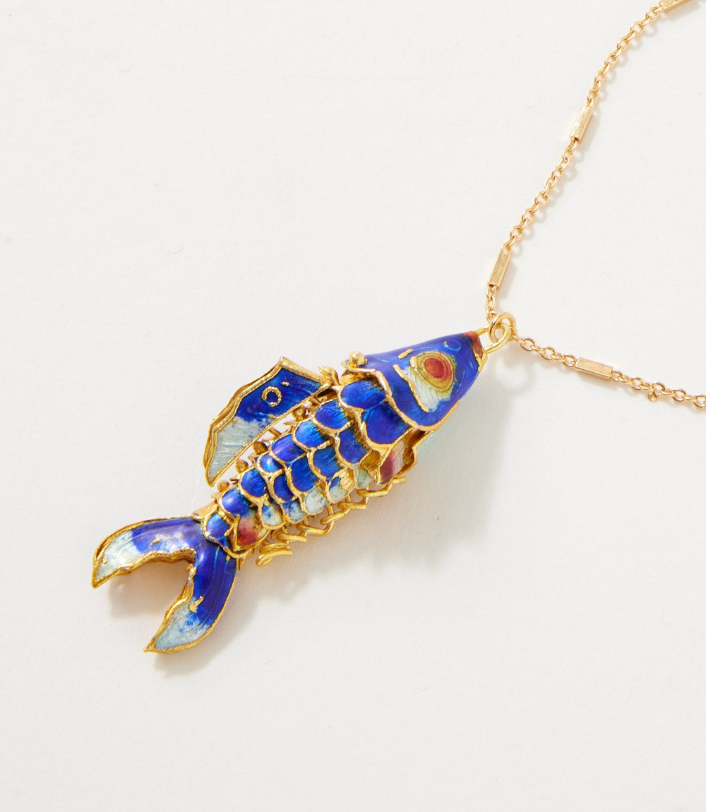 Gone Fishing Pendant Necklace