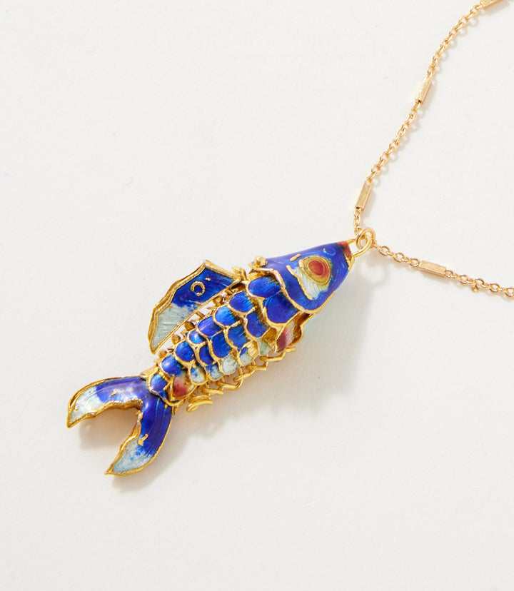 Gone Fishing Pendant Necklace