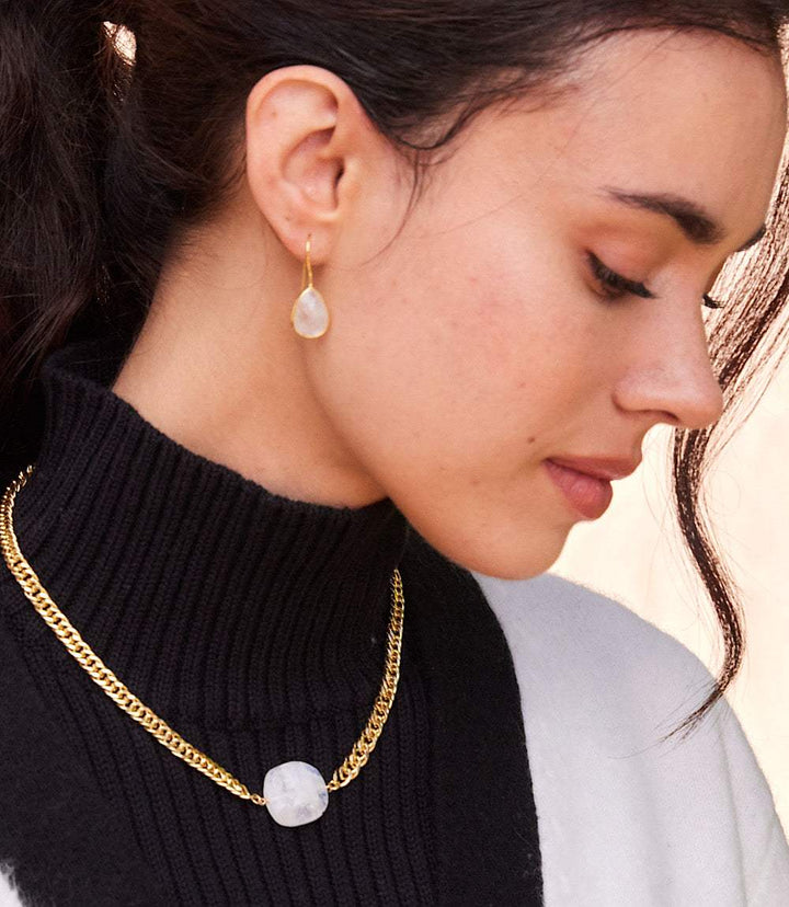 Moonstone Pendant Necklace