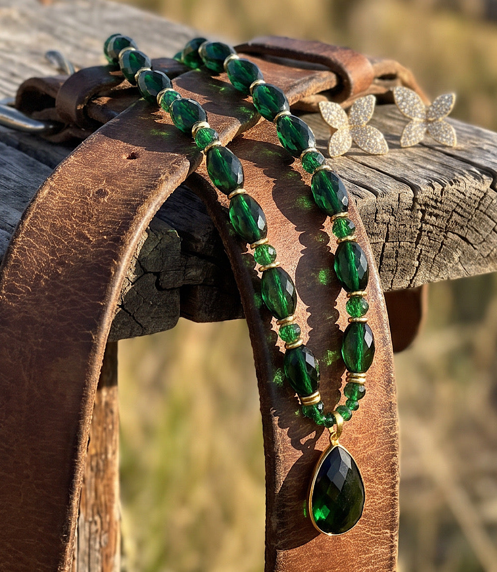 Emerald Statement Necklace