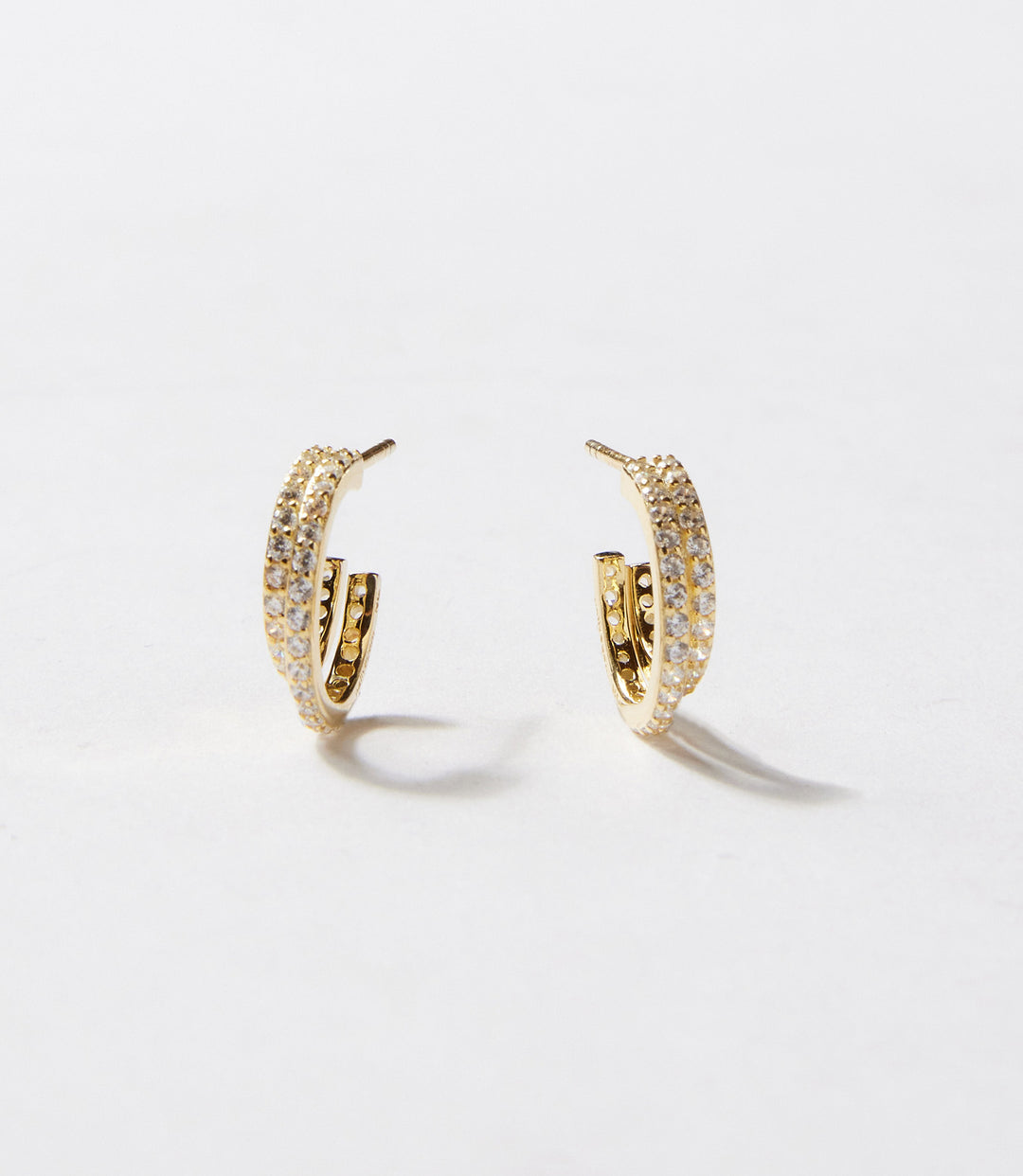 Twin Huggie Earrings