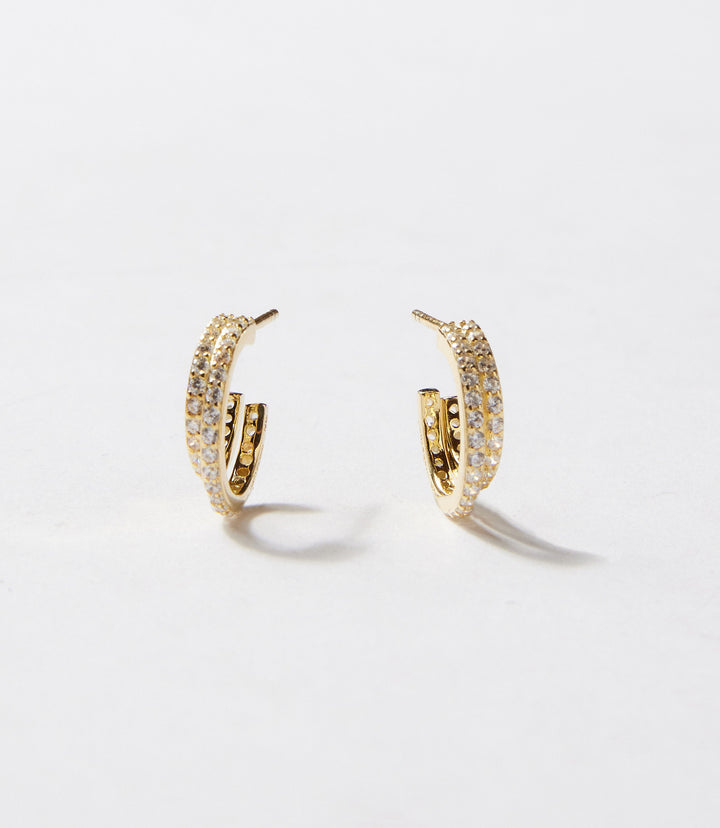 Twin Huggie Earrings