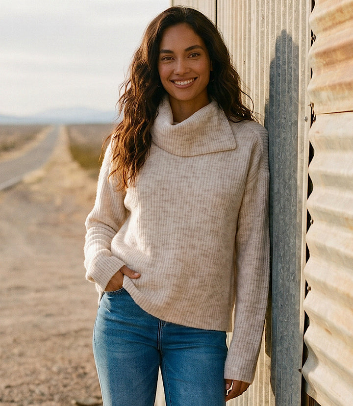 Split Neck Sweater