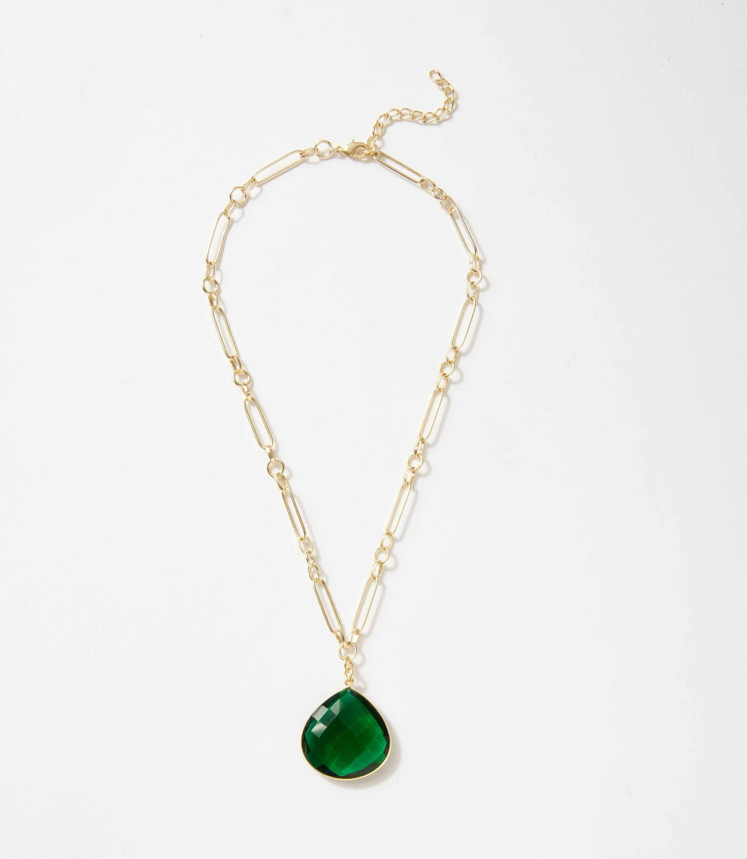 Emerald Quartz Pendant Necklace