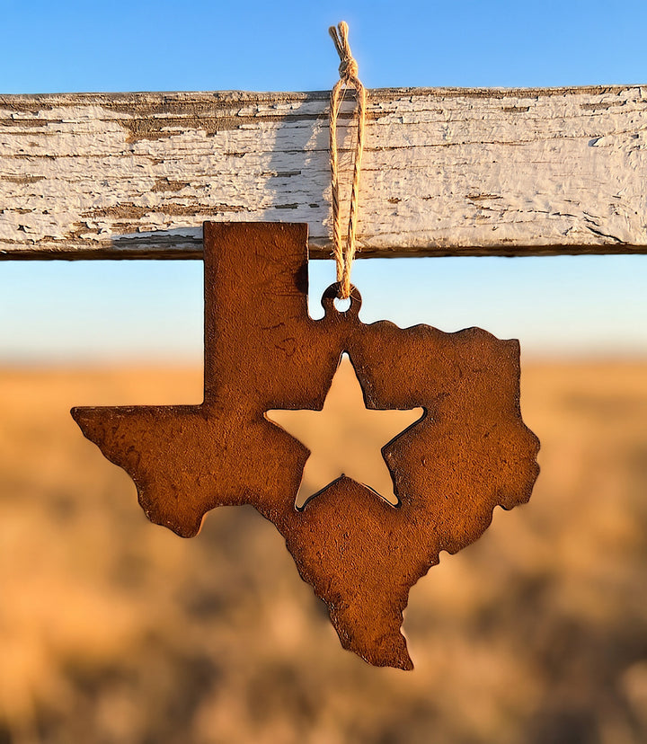 Steel Texas Star Ornament