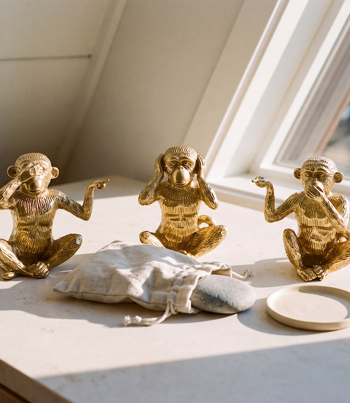 Hear No Evil, See No Evil, Speak No Evil Monkeys