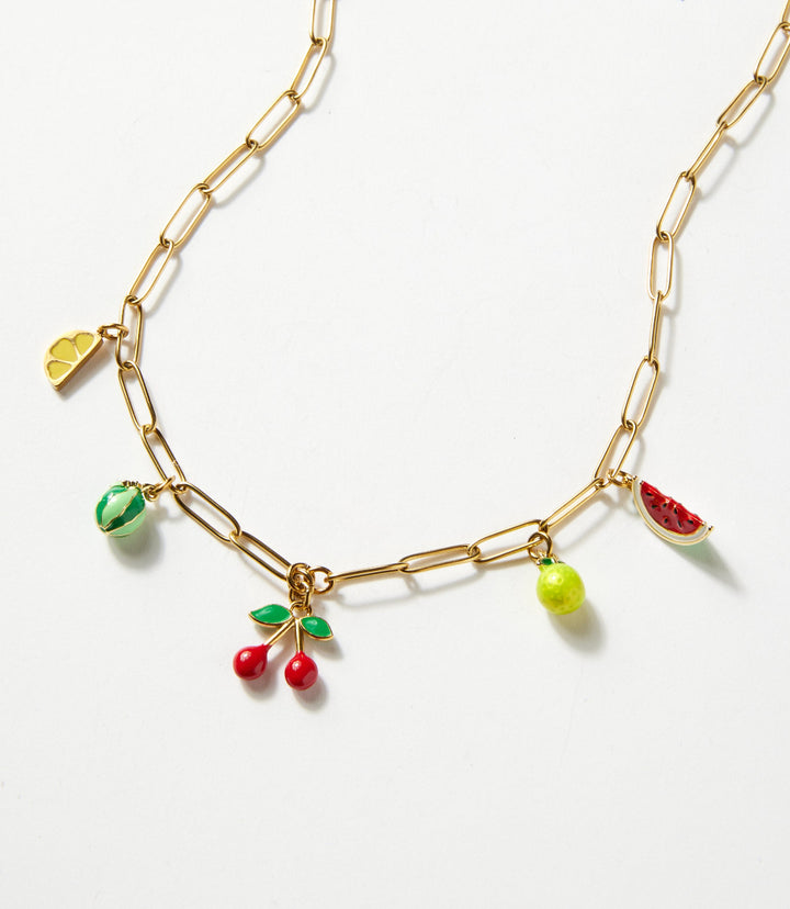 Fruit Charm Necklace