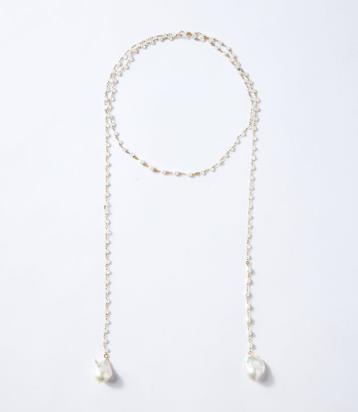 Pearl And Moonstone Necklace