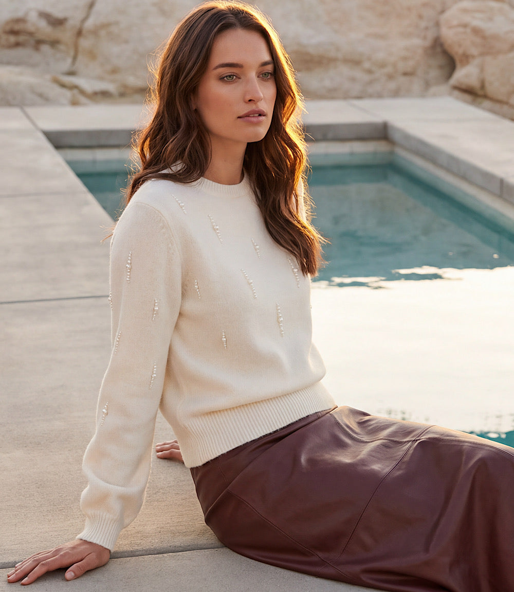 Pearl Embellished Sweater