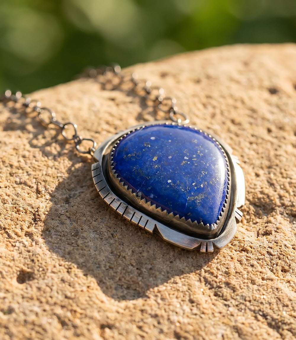 Lapis Pendant Necklace