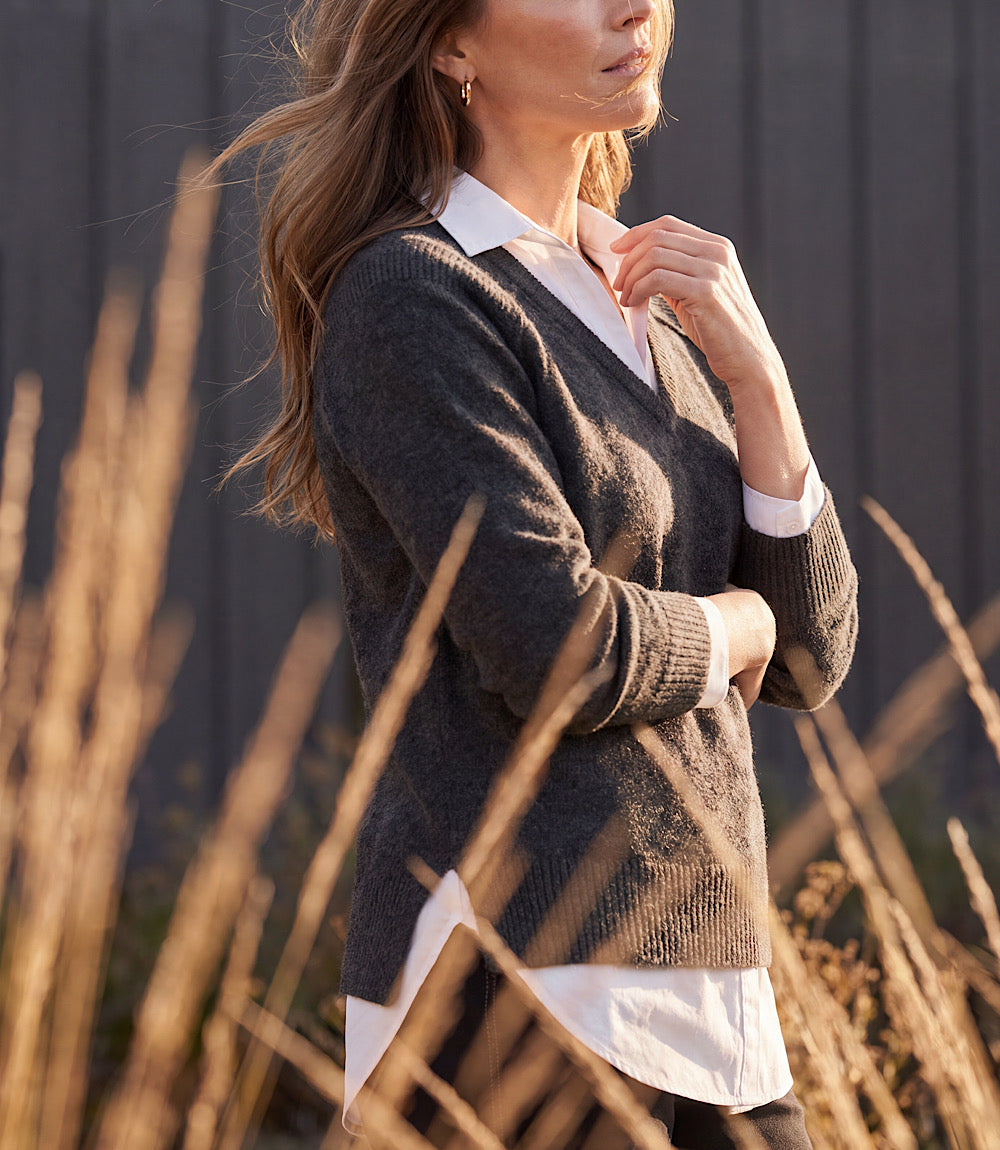 Petite Size Layered Sweater