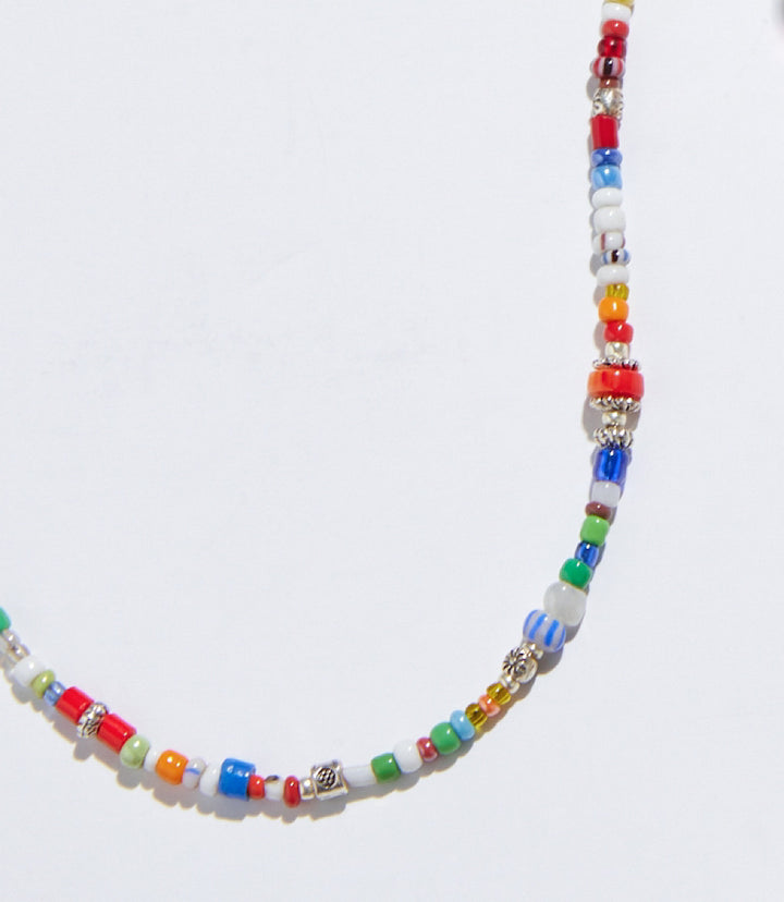 African Trade Beads Necklace