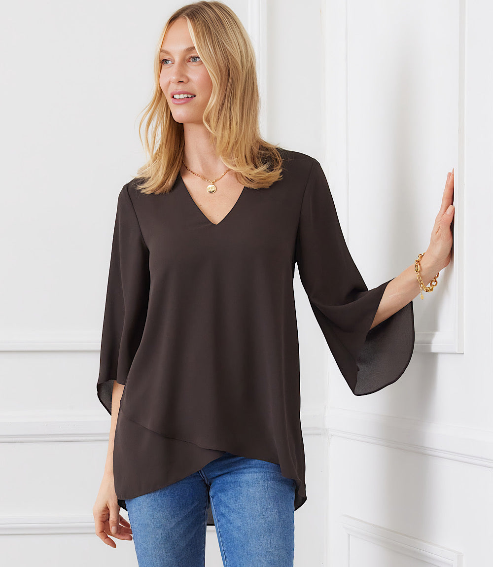 Bracelet Sleeve Asymmetric Top