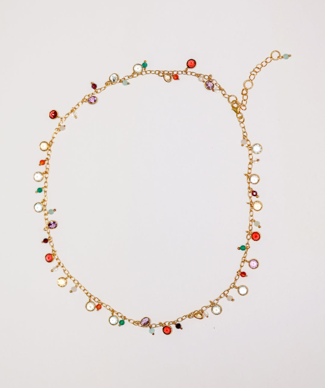 Multi Color Gemstone Necklace