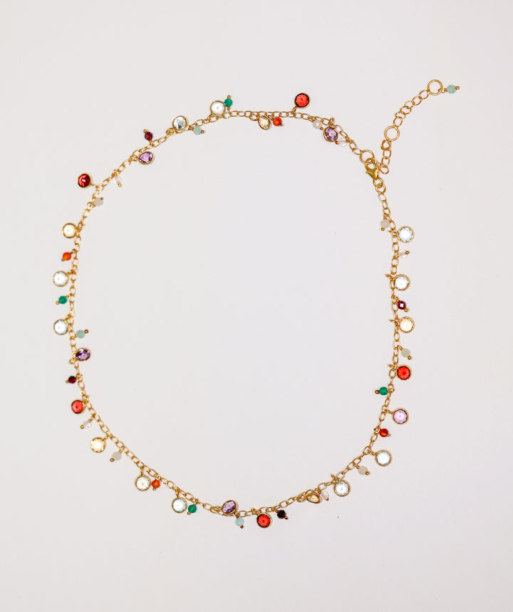 Multi Color Gemstone Necklace