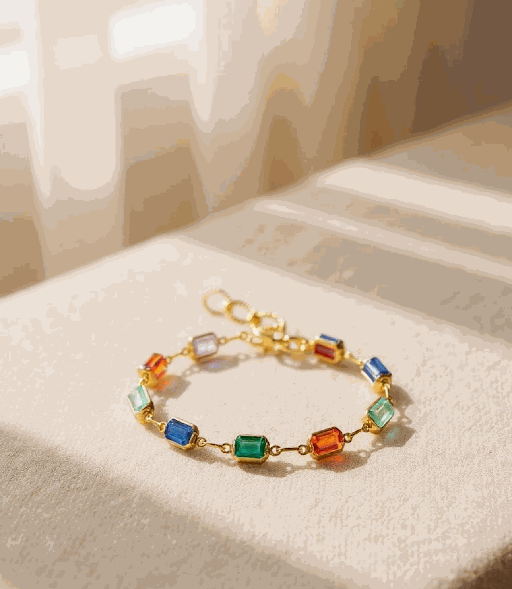 Colorful Gemstone Bracelet