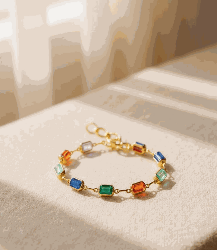 Colorful Gemstone Bracelet
